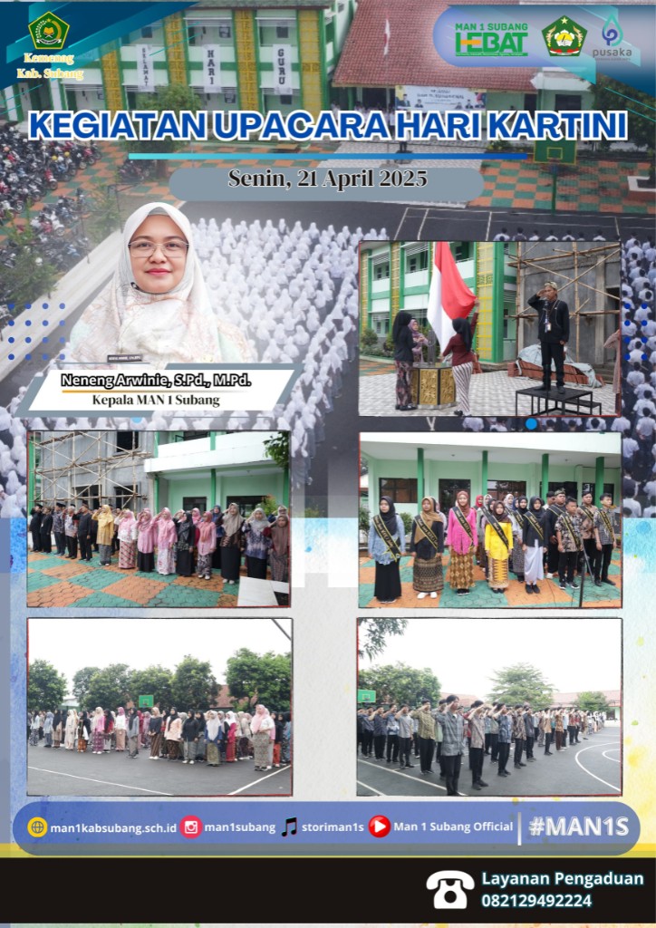 Peringati Hari Kartini, MAN 1 Subang Gelar Upacara dengan Nuansa Tradisional