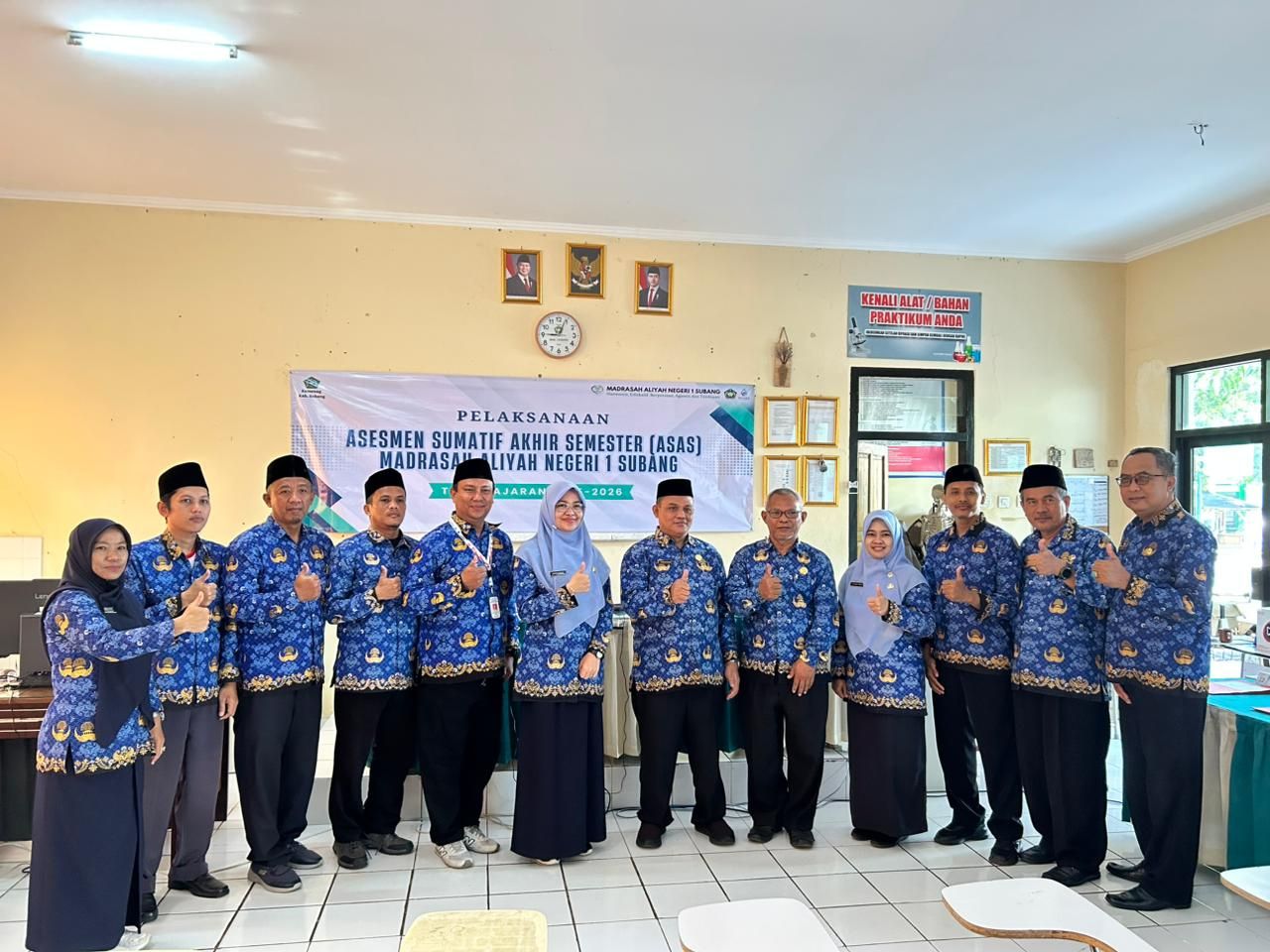 Kepala Kemenag Subang Monev ASAS dan Ajak MAN 1 Subang Tetap Kompak