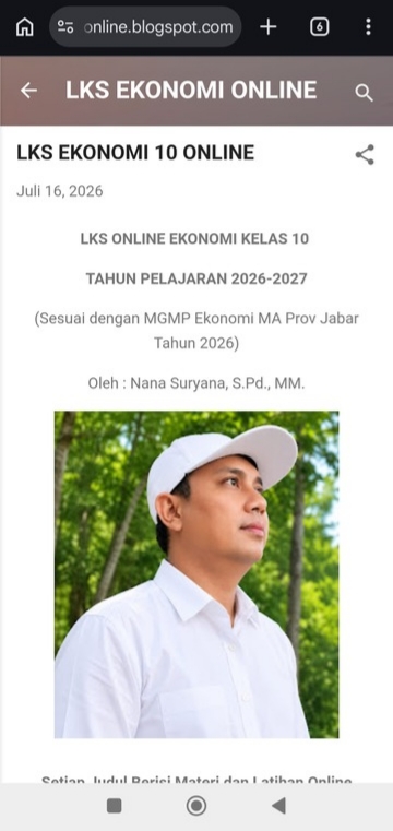 Guru MAN 1 Subang Kembangkan Inovasi Pembelajaran Melalui LKS Ekonomi Online