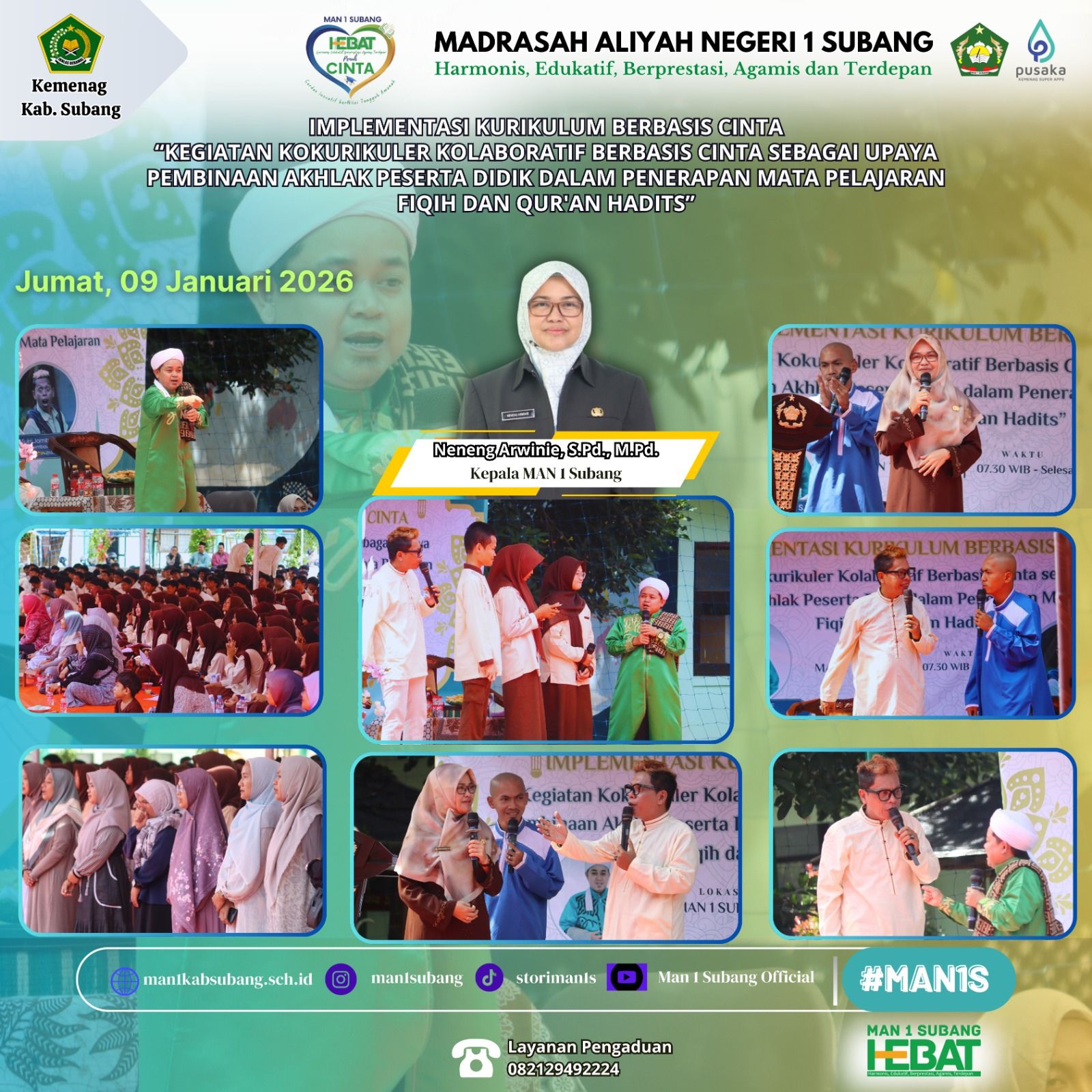 MAN 1 Subang Selenggarakan Peringatan Isra Miraj Nabi Muhammad SAW